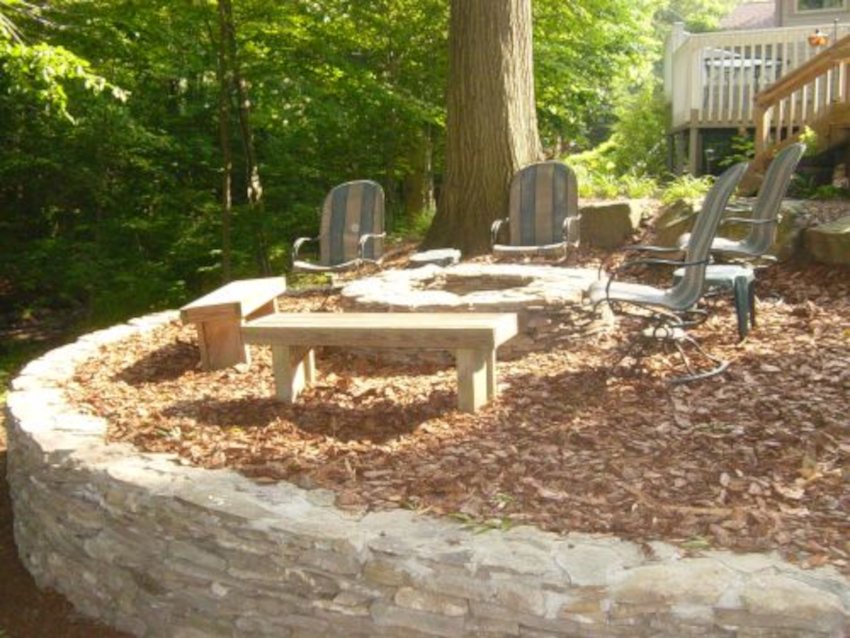 stone firepit